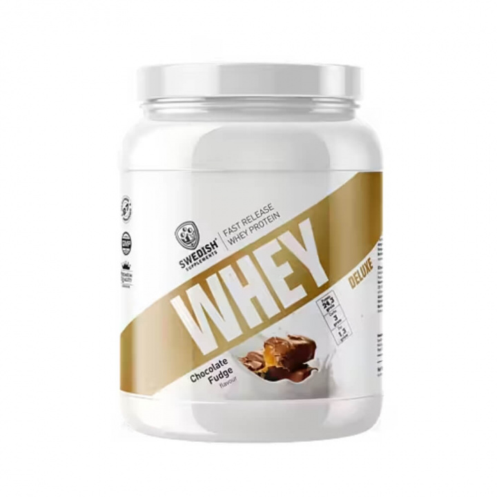 Swedish Supplements Whey Deluxe, 900 g ryhmässä Ravintolisät & Elintarvikkeet / Proteiinijauhe / Heraproteiini / Whey protein @ Tillskottsbolaget (SS869454)