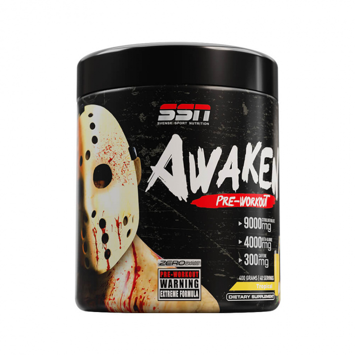 SSN Awaken PWO, 400 g (Tropical) ryhmässä Ravintolisät & Elintarvikkeet / Suorituskyvyn parantajat / Pre-Workout / PWO @ Tillskottsbolaget (SSN001-2)