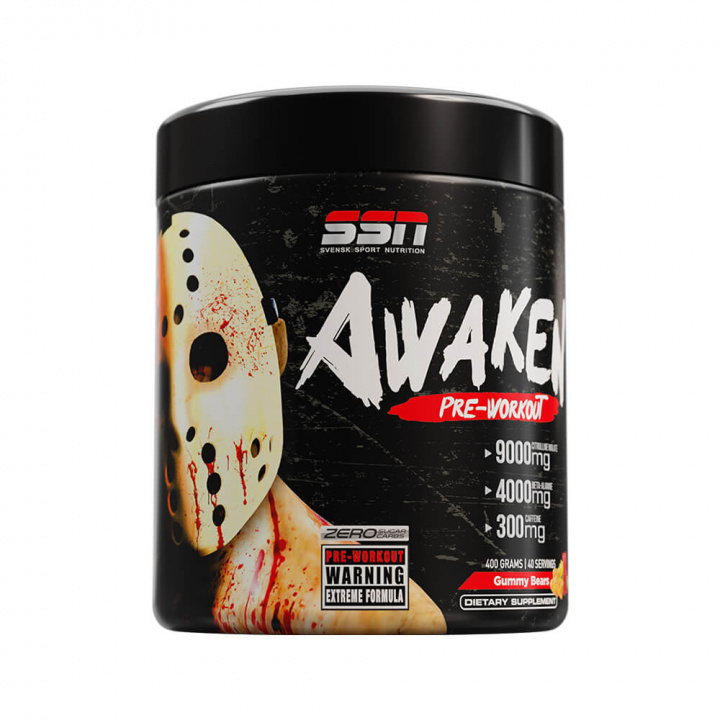 SSN Awaken PWO, 400 g (Gummy Bears) ryhmässä Ravintolisät & Elintarvikkeet / Suorituskyvyn parantajat / Pre-Workout / PWO @ Tillskottsbolaget (SSN001-3)