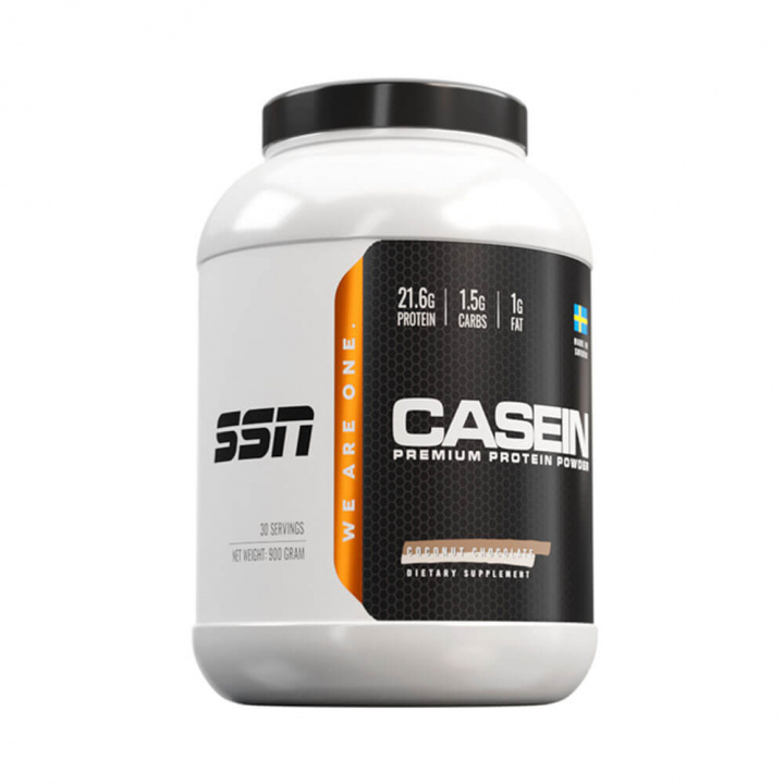 SSN Casein Protein, 900 g (Coconut Chocolate) ryhmässä Ravintolisät & Elintarvikkeet / Proteiinijauhe / Kaseiiniproteiini @ Tillskottsbolaget (SSN7584-2)