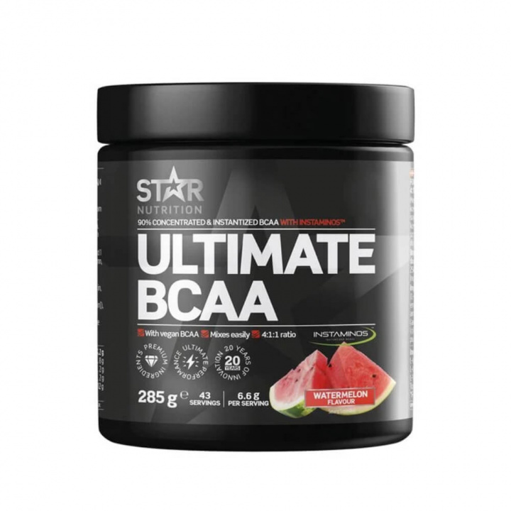 Star Nutrition Ultimate BCAA, 285 g (Watermelon) ryhmässä Ravintolisät & Elintarvikkeet / Aminohapot / BCAA @ Tillskottsbolaget (STAR007-2)