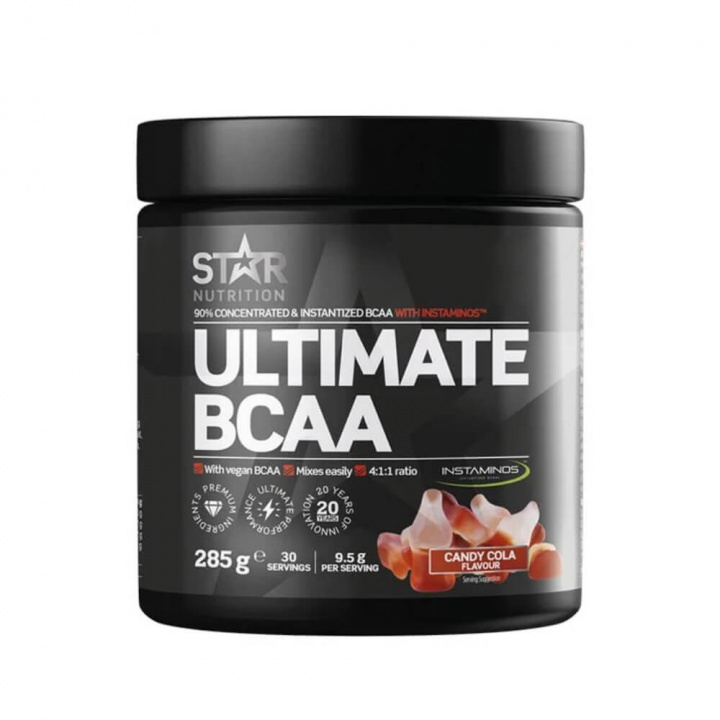 Star Nutrition Ultimate BCAA, 285 g (Candy Cola) ryhmässä Ravintolisät & Elintarvikkeet / Aminohapot / BCAA @ Tillskottsbolaget (STAR007-4)