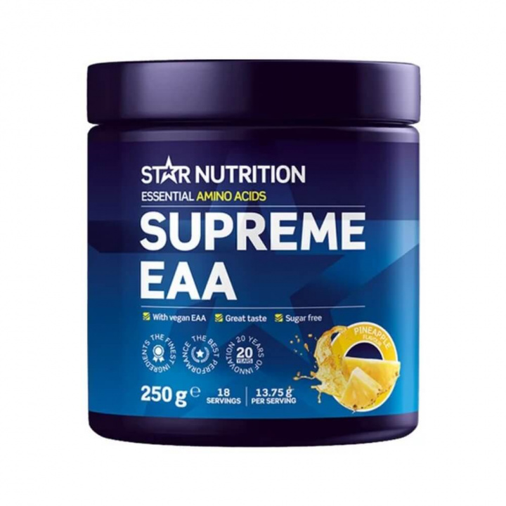 Star Nutrition Supreme EAA, 250 g (Pineapple) ryhmässä Ravintolisät & Elintarvikkeet / Aminohapot / EAA @ Tillskottsbolaget (STAR6432-2)
