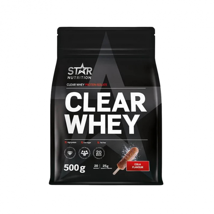Star Nutrition Clear Whey, 500 g ryhmässä Ravintolisät & Elintarvikkeet / Proteiinijauhe / Clear Whey @ Tillskottsbolaget (STAR7666)