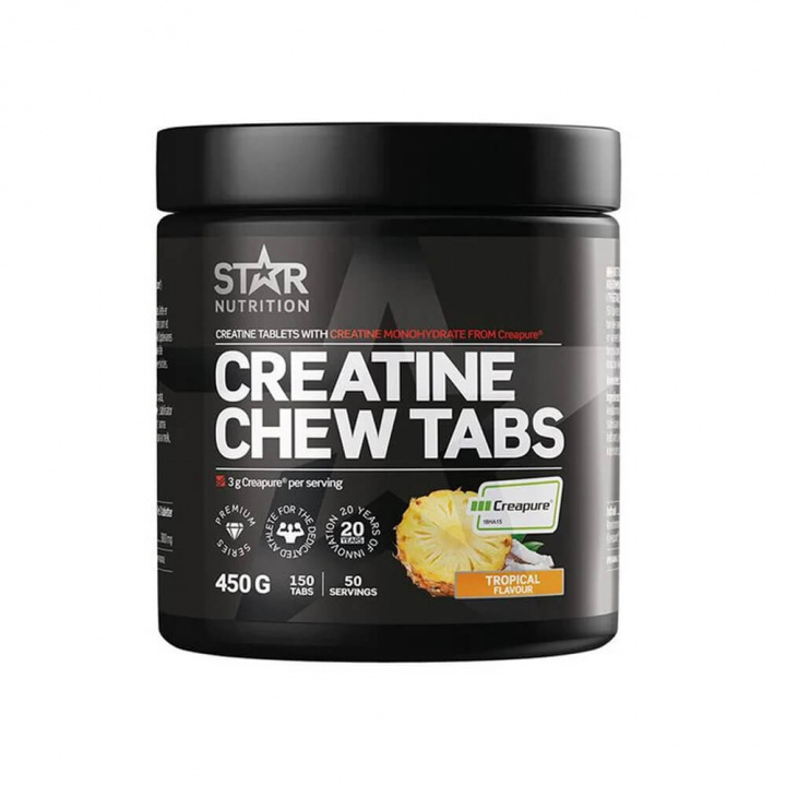 Star Nutrition Creatine Chew Tabs, 150 tabs ryhmässä Ravintolisät & Elintarvikkeet / Kreatiini / Kreatiinimonohydraatti @ Tillskottsbolaget (STAR76845)