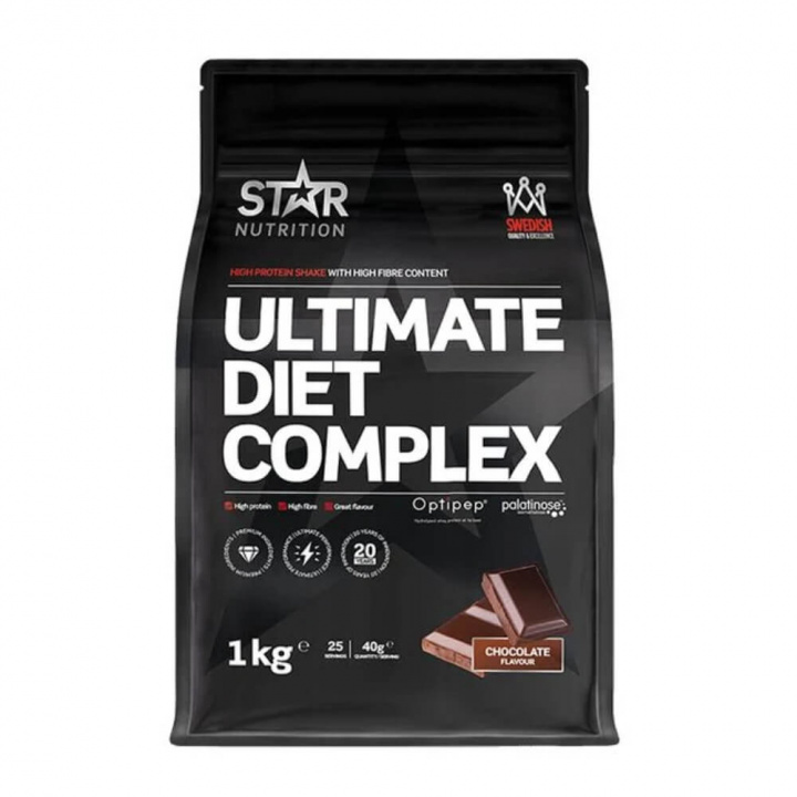 Star Nutrition Ultimate Diet Complex, 1 kg (Chocolate) ryhmässä Teematuotteet / Ruotsalaiset ravintolisät @ Tillskottsbolaget (STAR7854-1)