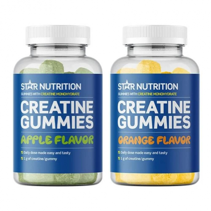 2 x Star Nutrition Creatine Gummies, 75 st ryhmässä Teematuotteet / Ravintolisät Naisille @ Tillskottsbolaget (STAR90274)