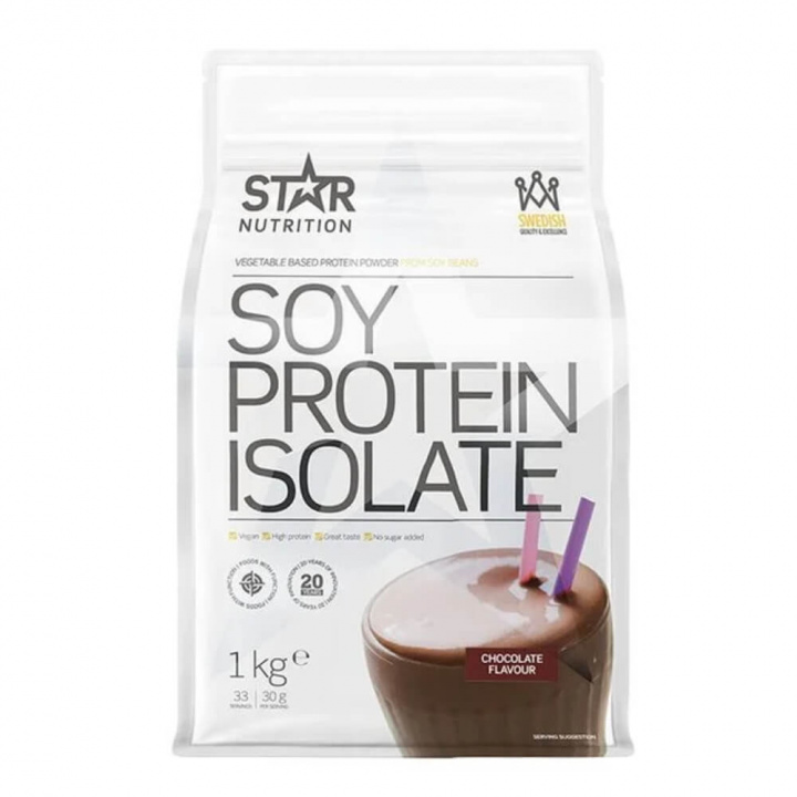 Star Nutrition Soy Protein Isolate, 1 kg (Chocolate) ryhmässä Ravintolisät & Elintarvikkeet / Proteiinijauhe / Isolaattiproteiini @ Tillskottsbolaget (STAR9532-2)