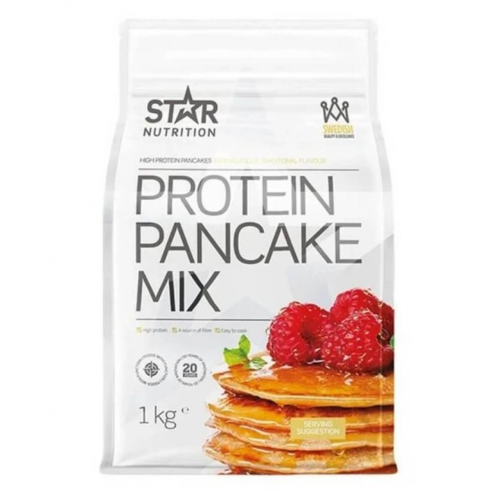Star Nutrition Protein Pancake Mix, BIG SIZE - 1 kg (Traditional) ryhmässä Ravintolisät & Elintarvikkeet / Elintarvikkeet / Proteiiniletut @ Tillskottsbolaget (STAR986-2)
