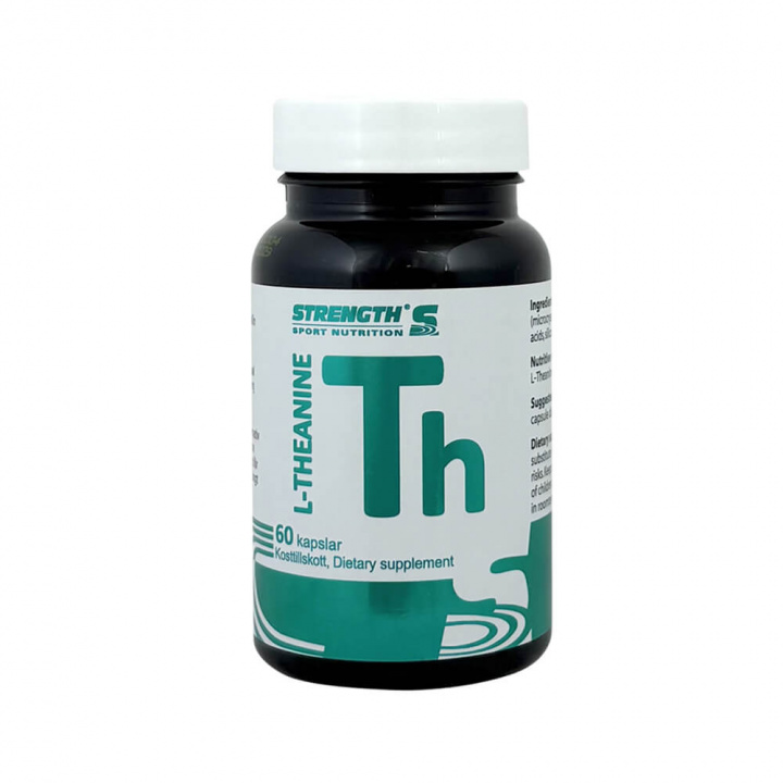 Strength L-Theanin, 60 caps ryhmässä Teematuotteet / Gluteenittomat Ravintolisät @ Tillskottsbolaget (STRENGTH87345)