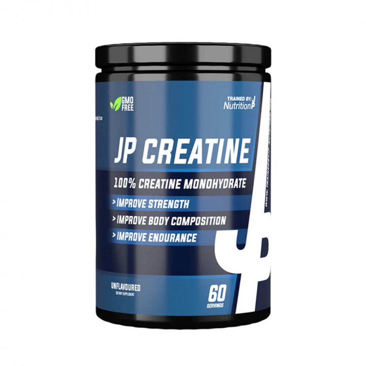 Trained By JP Creatine Monohydrate, 60 serv. (Unflavoured) ryhmässä Ravintolisät & Elintarvikkeet / Kreatiini / Kreatiinimonohydraatti @ Tillskottsbolaget (TBJP86555)