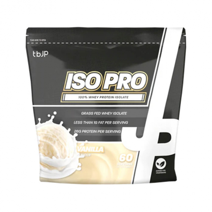 Trained By JP IsoPro, 60 serv. (Vanilla) ryhmässä Ravintolisät & Elintarvikkeet / Proteiinijauhe / Isolaattiproteiini @ Tillskottsbolaget (TBJP8846-3)