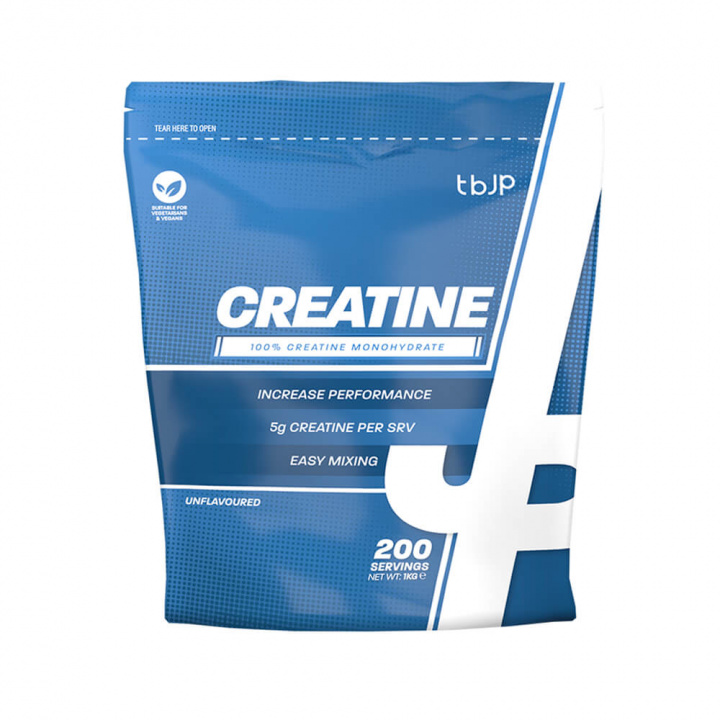 Trained By JP Creatine Monohydrate, 1 kg ryhmässä Ravintolisät & Elintarvikkeet / Kreatiini / Kreatiinimonohydraatti @ Tillskottsbolaget (TBJP988613)