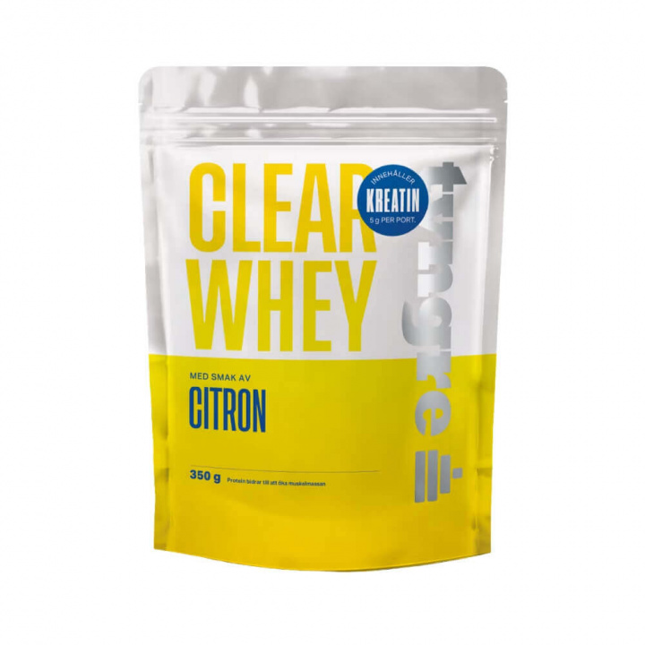 Tyngre Clear Whey med Kreatin, 350 g ryhmässä Ravintolisät & Elintarvikkeet / Proteiinijauhe / Clear Whey @ Tillskottsbolaget (TYNGRE2845)