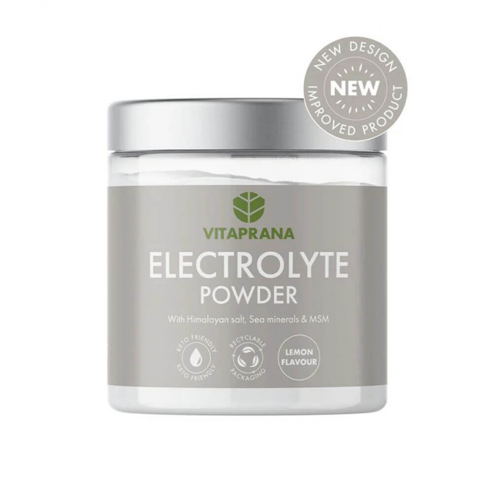 Vitaprana Electrolyte Powder, 375 g (Lemon) ryhmässä Ravintolisät & Elintarvikkeet / Kivennäisaineet / Elektrolyytit @ Tillskottsbolaget (VITAPRANA9032-2)