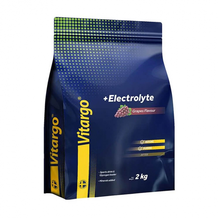 Vitargo Electrolyte, 2 kg (Grape) ryhmässä Ravintolisät & Elintarvikkeet / Kivennäisaineet / Elektrolyytit @ Tillskottsbolaget (VITARGO463-2)